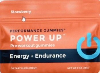 Strawberry Power Up Pre-Workout Supplements (12-Pack)