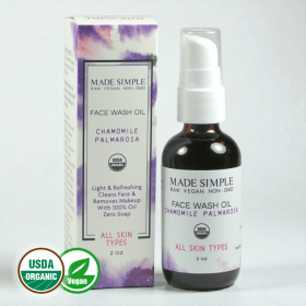 Organic Vegan Chamomile Palmarosa FACE WASH