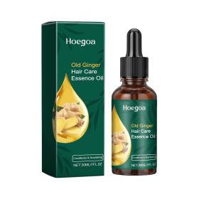 Hoegoa Old Ginger Hair Care Essence Oil, Moisturize Hair Roots Frizzy Knot Supple Strong Thick Hair