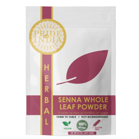 Pride of India | Senna Whole Leaf Powder 8 oz (227 gm) | Bitter & Pungent | Add it to smoothies, juices, hot water | Non-Bioengineered, Caffein-Free