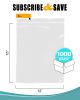 Pack of 1000 Clear Zipper Bags 12 x 15. Seal Top Polyethylene Bags 12x15. Thickness 2 mil. Plastic Poly Bags for Packing and Storing. Ideal for Indust