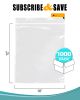 Pack of 1000 Clear Zipper Bags 10 x 12. Seal Top Polyethylene Bags 10x12. Thickness 2 mil. Plastic Poly Bags for Packing and Storing. Ideal for Indust
