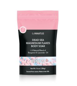 Pure Dead Sea Magnesium Flakes Clarity Soak – Relaxing & Replenishing 14oz Bath Soak – Infused with Eucalyptus, Rosemary, Peppermint (default: default)