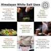 Himalayan White Salt by Pride Of India - 2.2Lbs - Rarest & Enriched W/84+ Natural Minerals- Low Sodium- Mineral Rich Nutrition and Enhanced Taste- Hea